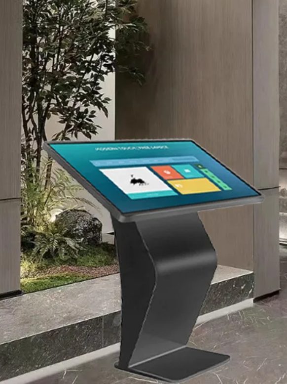 K-type advertising display deployed in outdoor plaza
