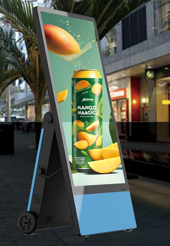 Outdoor advertising display in street deployment