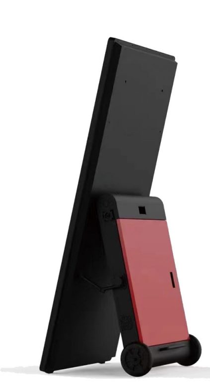 Rear enclosure of outdoor advertising display showing build quality