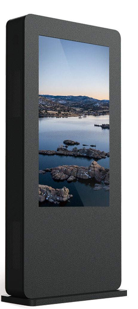 Outdoor fixed LCD display totem