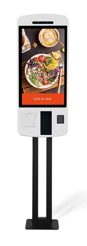 Self-service information kiosk for QSR ordering
