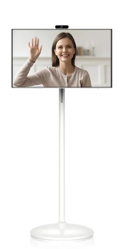Stand By Me display showing video call use case with built-in webcam